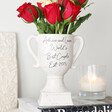 Personalised Ceramic Speckled Valentine's Trophy Vase