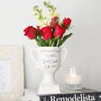 Ladies' Personalised Ceramic Speckled Valentine's Trophy Vase