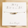 Lisa Angel Silver Four Peas In a Pod Bracelet - on Card