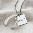 Lisa Angel Men's Engraved Personalised Wishbone Necklaces