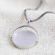 Lisa Angel Men's Men's Silver Spinning Ring Necklace