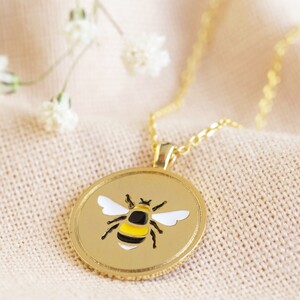 Bee Necklace with "It's your time to bloom" Real Seed Card