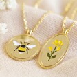 Lisa Angel Personalised Bee and Flower Necklaces with Real Seed Card