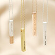Lisa Angel Ladies' Personalised Bar Necklaces