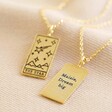 Personalised 'The Star' Tarot Card Pendant Necklace