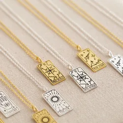 Personalised Tarot Card Pendant Necklace