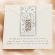 Lisa Angel Silver 'The Moon' Tarot Card Pendant Necklace
