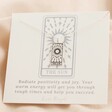 Lisa Angel Silver 'The Sun' Tarot Card Pendant Necklace