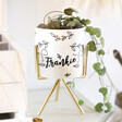 Lisa Angel Personalised Face Print Mini Planter and Stand