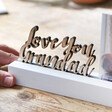 'Love You Grandad' Cut Out Wording 4