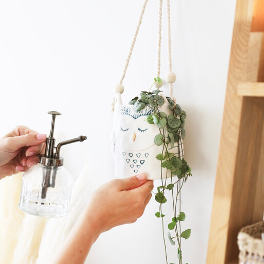 Ceramic Owl Hanging Planter from Lisa Angel