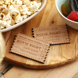 Personalised Wooden Ticket Stub Token