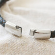 Lisa Angel Men's Magnetic Personalised Antiqued Woven Leather Bracelet