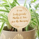 Personalised Engraved Wooden Plant Sign