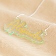 Lisa Angel Handmade Personalised Acrylic Name Necklace