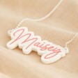 Lisa Angel Unique Personalised Acrylic Name Necklace