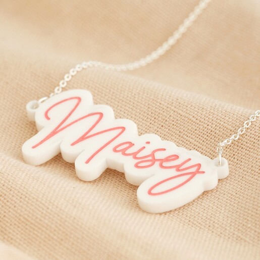 Personalised Acrylic Name Necklace 
