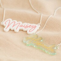 Personalised Acrylic Name Necklace