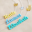 Lisa Angel Personalised Handmade Acrylic Name Necklace Colour Options