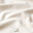 Lisa Angel Delicate Personalised 60th Birthday Double Heart and Birthstone Necklace