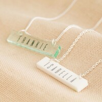 Personalised Acrylic Bar Name Necklace