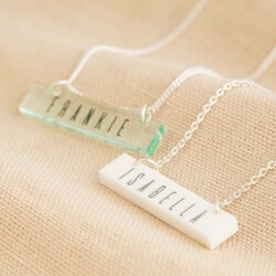 Personalised Acrylic Bar Name Necklace