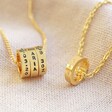 Lisa Angel Luxury Personalised Gold Sterling Silver Bead Necklace