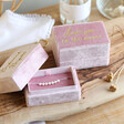 Lisa Angel Ladies' Personalised Pink Velvet Bracelet Box