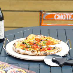 Pizza Stone and Cutter Set