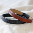 Lisa Angel Men's Personalised Leather Strap Bracelet