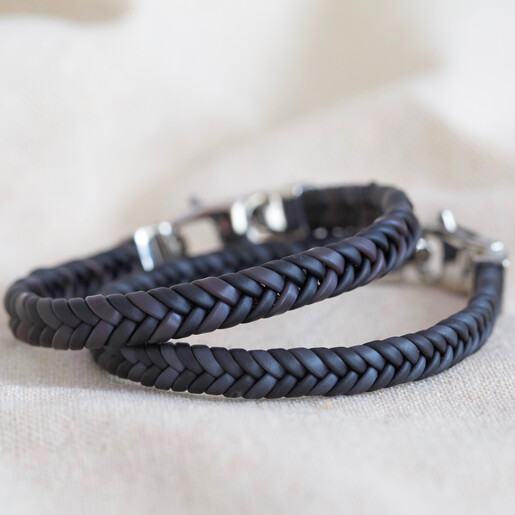 braid leather bracelet