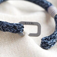 Lisa Angel Hand-Stamped Personalised Woven Cord and Stainless Steel Clasp Bracelet