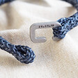 Lisa Angel Unique Personalised Woven Cord and Stainless Steel Clasp Bracelet
