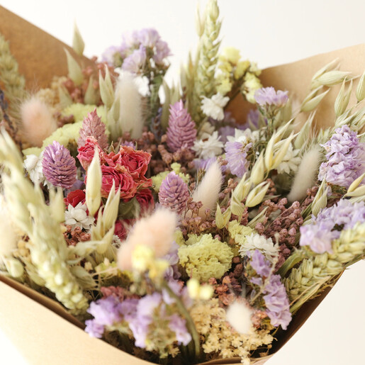 Pastel Dried Flower Bouquet | Lisa Angel