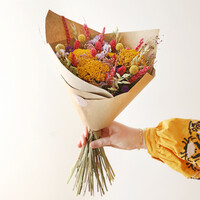 Rainbow Brights Dried Flower Bouquet