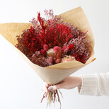 Valentine's Dried Flower Bouquet