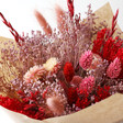 Lisa Angel Real Red and Pink Valentine's Dried Flower Bouquet