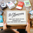 Lisa Angel Personalised Father's Day Food and Drink Gift Hamper surrounded by products