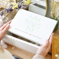 Personalised Mother's Day Medium White Wooden Box