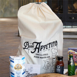 Personalised Large 'Buon Appetito' Pizza Kit Bag For Hamper