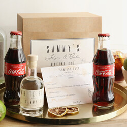 Personalised Rum & Cola Cocktail Kit