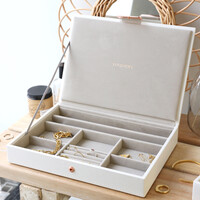 Stackers Classic Jewellery Box Lid in White