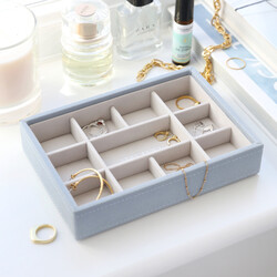 Stackers Mini 11 Section Jewellery Tray in Blue