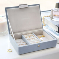 Stackers Mini Jewellery Box Lid in Blue
