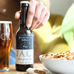 Personalised 'One in a Billion' Bottle of Malt Coast Beer