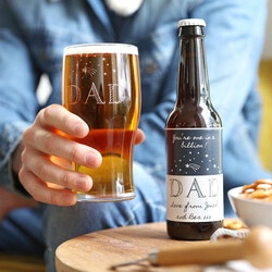 Personalised 'Choose Your Own' Father's Day Beer and Pint Glass