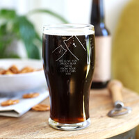 Personalised 'Daddy Bear' Engraved Pint Glass