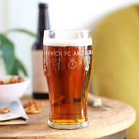 Personalised Football Club Pint Glass