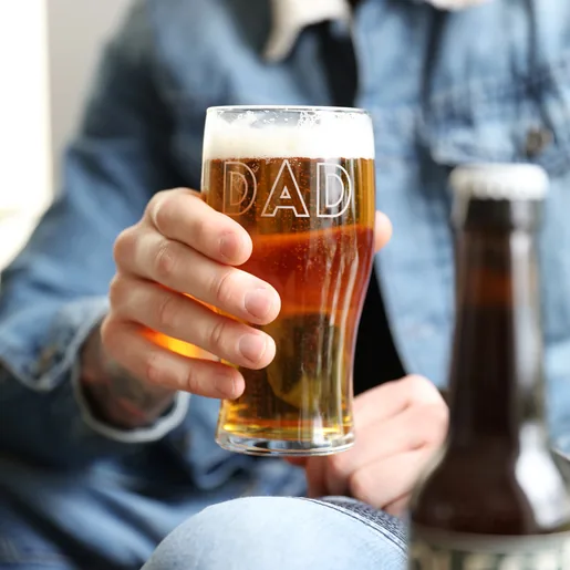 Father's Day Name Pint Glass