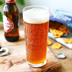 'The Best Dad in Norwich' Map Pint Glass